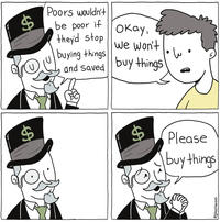 SA $ SA -- $ Poors wouldn't be poor if they'd stop buying things Okay, We won't and saved buy things $ SA Please buy things @glasshouses ساء