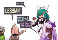 Hey guys LESBIAN! NOT WHAT I'MONTER Oui! That's her name!