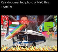 Real documented photo of NYC this morning ESS EXPRESS E ES RESS E EXPRESS E RESS EXPRESS EXPR PRE SS ED PRESS E ES EXPRESS ER NOTICE CAR DRIVERS WILL BE SHOT LAPRE ESS EY ESSE CONE MTA BUS MARRIOT MARQUIS Gi re jihad www
