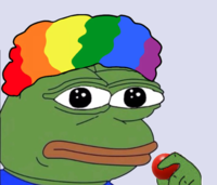 Pepe clown take off nose