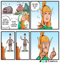 EVERY- ONE ELSE HAS THEIR BELOVED, EXCEPT I, THE LONESOME HEROINE! WEB TOON merrivius 3. 3 NO ONE BY MY S1-