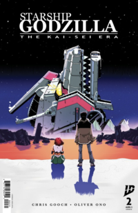 STARSHIP GODZILLA THE KAI-SEIERA 827714 034592 525 COVER BY LOUIE JOYCE CHRIS GOOCH . OLIVER ONO B 22 $4.99US COVER R