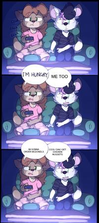 An "anti-meme":https://knowyourmeme.com/memes/anti-memes version of the I'm Hungry, I Gotta Poop "webcomic":https://knowyourmeme.com/memes/cultures/webcomics.