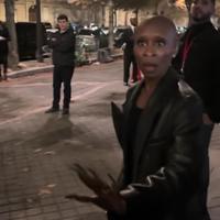 A reaction image. It shows Cynthia Erivo in shock.