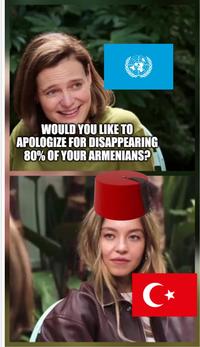 WOULD YOU LIKE TO APOLOGIZE FOR DISAPPEARING 80% OF YOUR ARMENIANS? C⭑