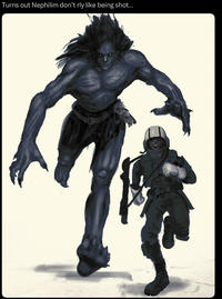 Turns out Nephilim don't rly like being shot... @RYTHAYZE