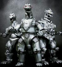 Mechagodzilla trio
