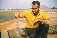 Catching a lizard, 1950s