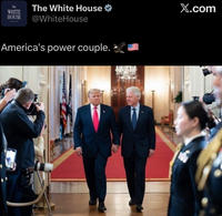 The WHITE HOUSE The White House @WhiteHouse X.com America's power couple.