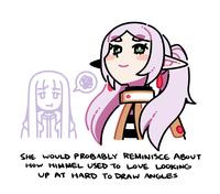 46 SHE WOULD PROBABLY REMINISCE ABOUT How HIMMEL USED TO LOVE LOOKING UP AT HARD TO DRAW ANGLES