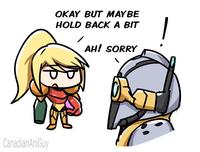 CanadianAniGuy OKAY BUT MAYBE HOLD BACK A BIT AH! SORRY