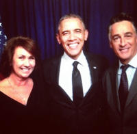 Barack Obama with Ute Emmerich (Roland Emmerichs sister)