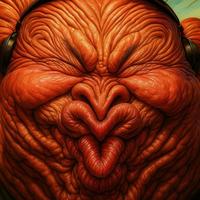 An "AI":https://knowyourmeme.com/memes/cultures/ai-artificial-intelligence edited photo of "IShowSpeed Smiling Trying Not to Laugh":https://knowyourmeme.com/memes/ishowspeed-smiling-trying-not-to-laugh, adding more wrinkles and exaggerated features.