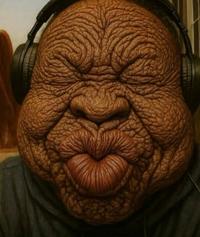 An "AI":https://knowyourmeme.com/memes/cultures/ai-artificial-intelligence edited photo of "IShowSpeed Smiling Trying Not to Laugh":https://knowyourmeme.com/memes/ishowspeed-smiling-trying-not-to-laugh, adding more wrinkles and exaggerated features.