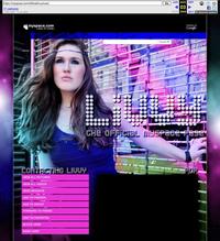 Archived screenshots from journalist Olivia Nuzzi's former MySpace page where she posed under the popstar persona "Livvy."