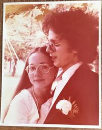 A high school couple in the 1970s