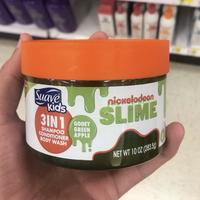 Suave kids 3IN1 SHAMPOO CONDITIONER BODY WASH GOOEY GREEN APPLE T! nickelodeon SLIME NET WT 10 OZ (283.50)