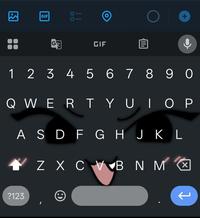GIF 10 GIF קווין + 1234567890 QWERTYUIOP ASDFGHJKL Z XCVBNM X ?123 1