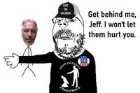 SAVE THE CHILDREN Get behind me, Jeff. I won't let them hurt you. ULTRA MAGA YOUR LOCAL SHOOT P--------