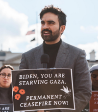 WARE LAZA BIDEN, YOU ARE STARVING GAZA. PERMANENT CEASEFIRE NOW! OW CH ΚΙ UNG HO