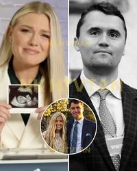 A fake image of Erika Kirk with an ultrasound.