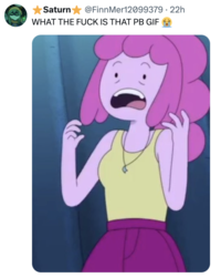An NSFW "GIF":https://knowyourmeme.com/memes/cultures/gif from "Newgrounds":https://knowyourmeme.com/memes/sites/newgrounds artist YetiG showing "_Adventure Time_":https://knowyourmeme.com/memes/subcultures/adventure-time Princess Bubblegum with large breasts.