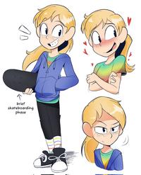 brief skateboarding phase