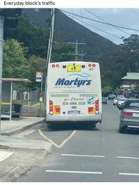 Everyday block's traffic 積 PT Martyrs experience the difference ! www.martyrs.com.au for Charter (03) 5966 2035 9452 RI