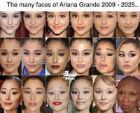 The many faces of Ariana Grande 2009 - 2025.. au gettyimage Credit: John alamy U BE PCOMING MOVIES