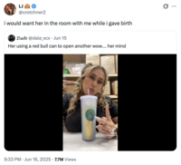 A "quote-tweet":https://knowyourmeme.com/memes/quote-retweets-qrts of the Crystalynn_8 Making a Red Bull Drink "TikTok":https://knowyourmeme.com/memes/sites/tiktok video from late 2025.