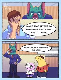 THE CROWS SONAR STOP TRYING TO 'MAKE ME HAPPY' I JUST WANT TO WORK SORRY BOYS YOU HEARD THE MAN