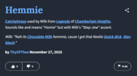 The "slang":https://knowyourmeme.com/memes/internet-slang term "Hemmy" and its meaning on "Urban Dictionary":https://knowyourmeme.com/memes/sites/urban-dictionary.