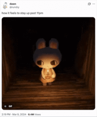 The first known "tweet":https://knowyourmeme.com/memes/sites/twitter-x using the Umi Walking With a Candle "GIF":https://knowyourmeme.com/memes/cultures/gif in a "GIF Caption":https://knowyourmeme.com/memes/gif-captions post.