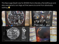 The New Lego Death star for $1000 that is literally a flat dollhouse and also uses generic non-lego art that seems to come from absolutely nothing GAD STAR BUILDING TOYS BUILDING TOYS