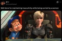 @monetheeari Well done for maintaining masculinity while being carried by a woman wwww