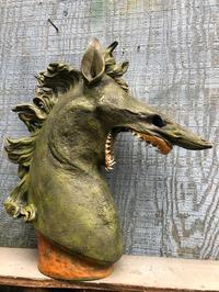 Shark head on a horse