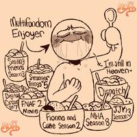 Multifandom Enjoyer HOM Smiling Friends * I'm still in Heaven- Season3 Stranger Things 5 Digital Dispatch rcus FNAF 2 EP.7 Movie JJK2 Fionna and How Cane Season 2 MHA Season 8 Season