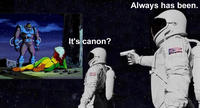 It's canon? Always has been.