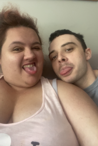A 2025 photograph of Jason and Alora, the couple from the viral "Who Has the Best Girlfriend Ever?" "TikTok":https://knowyourmeme.com/memes/sites/tiktok video from early 2024.