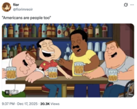 A "tweet":https://knowyourmeme.com/memes/sites/twitter-x using the "Goyim Are People Too" "catchphrase":https://knowyourmeme.com/memes/cultures/catchphrases.