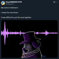 Dieg AIRRIDERS HYPE @Diegoof 17 My name is Haltmann I made the star dream It was difficult to put the nova together Ø ... Dieg