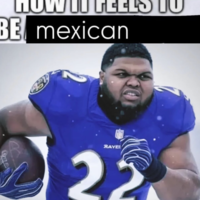 A "meme":https://knowyourmeme.com/memes/memes using the Druski Ravens "AI image":https://knowyourmeme.com/memes/cultures/ai-art, showing internet comedian "Druski":https://knowyourmeme.com/memes/people/druski as Baltimore Ravens running back Derrick Henry.