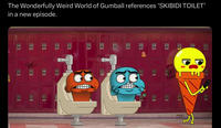 The Wonderfully Weird World of Gumball references ‘SKIBIDI TOILET' in a new episode. 31 141 01 TO