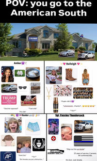 POV: you go to the American South Amber + TRUMP ***** TRUMP 2024 WOMEN FOR TRUMP НОВА live laugh love U2. "Vaccine-opposed" "Pro-life" Hunter "Trad-wife" HU AMERICA AF FIRST "Good Goy" "*slur*" "Bro females are just a distraction..." Baileigh "Psalm 46:5 + "Ummmmm...thanks?... "*slur*" Sgt. Cassius Thundercock "Step out the ve-hickle" THIS HOUSE DOESN'T DIAL 911 20 years of service. O arrests. 94 confirmed kills. No slurs. Just shoots.