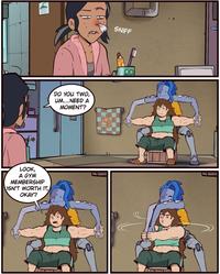 LOOK, A GYM MEMBERSHIP ISN'T WORTH IT, OKAY? =com DO YOU TWO, UM...NEED A MOMENT? SNIFF Im