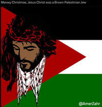 Meowy Christmas, Jesus Christ was a Brown Palestinian Jew @AmerZahr
