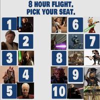 1 3 5 2 4 8 HOUR FLIGHT. PICK YOUR SEAT. 8 6 9 10 7