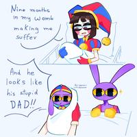 Nine months in my Womb making suffer me And he looks like his stupid DAD!! Bruh I spawned in with depression @Luztrazo