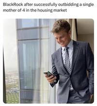 BlackRock after successfully outbidding a single mother of 4 in the housing market