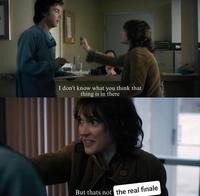 A meme about conformity gate. The meme has Winona Ryder claim the last ST episode is not really the last episode.